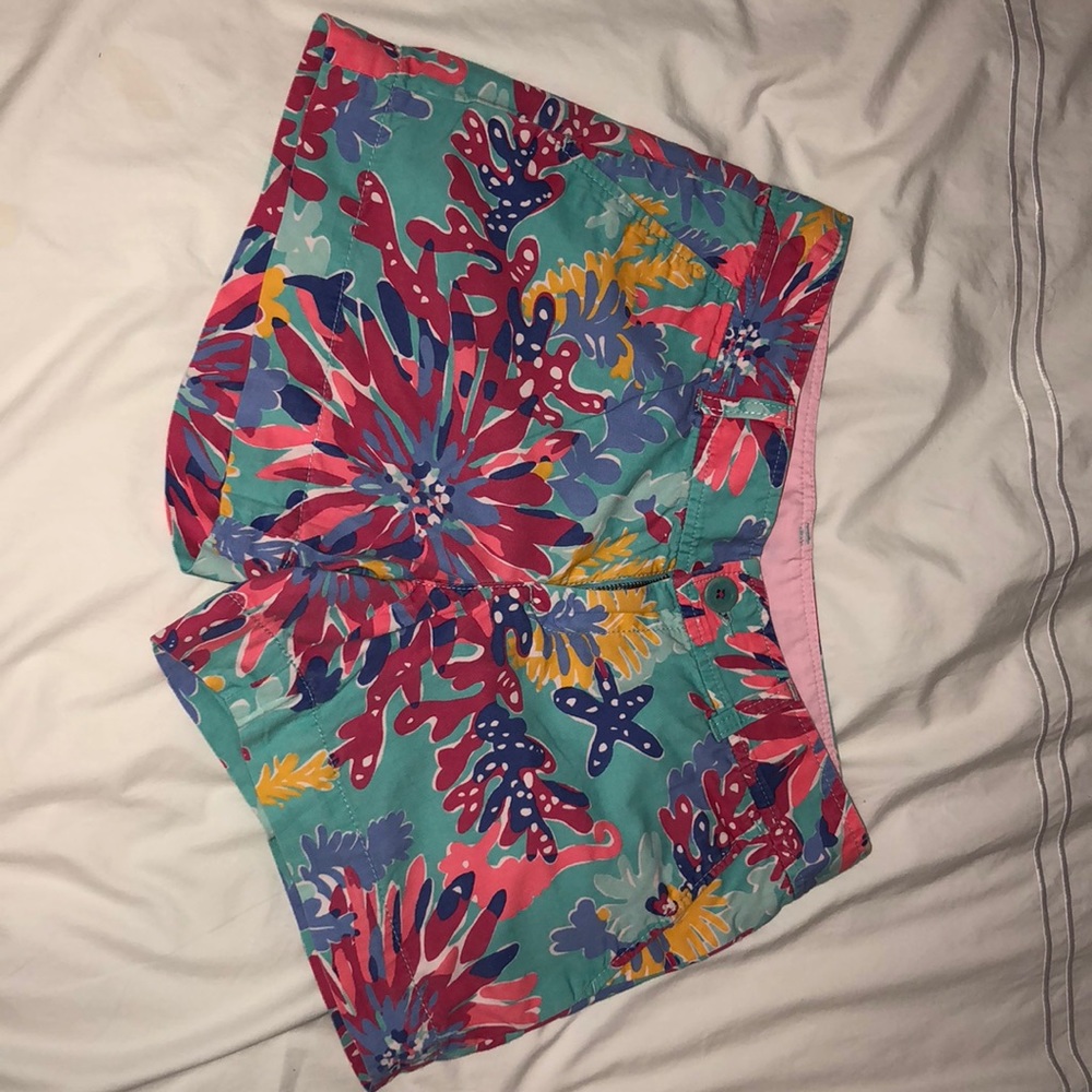 Blue Patterned Lily Pulitzer Callahan Short